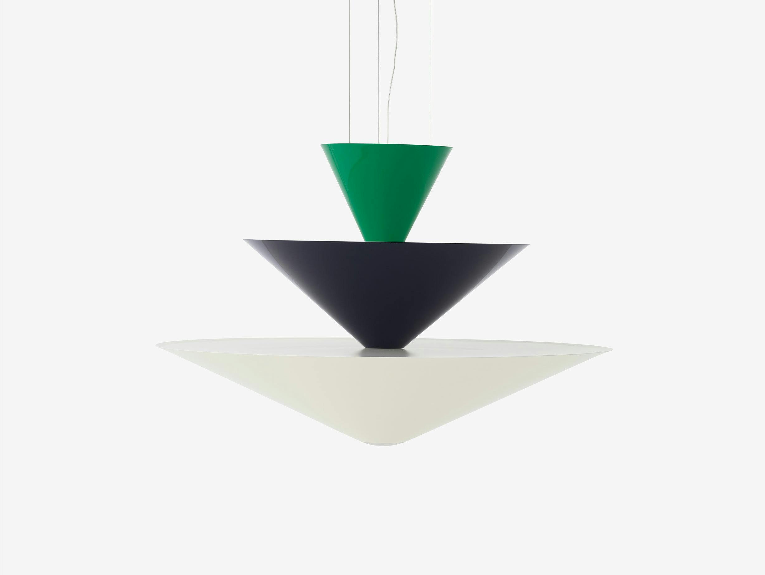 Andtradition Gio LN15 signal green deep blue ecru white