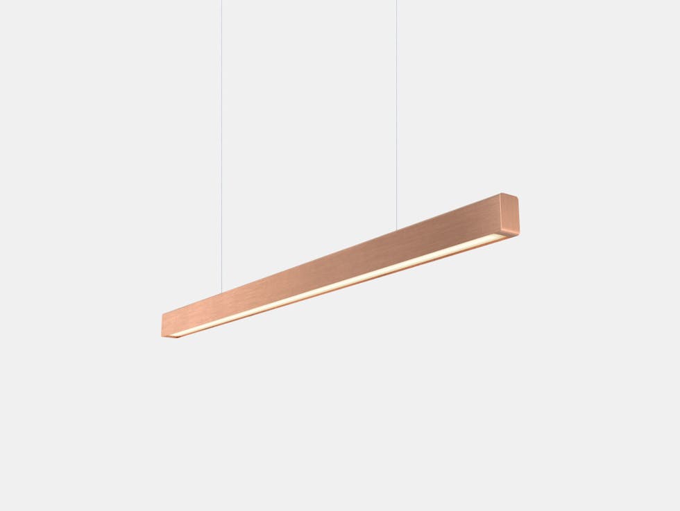 Anour I Model Pendant Light Brushed Copper L100 Arash Nourinejad