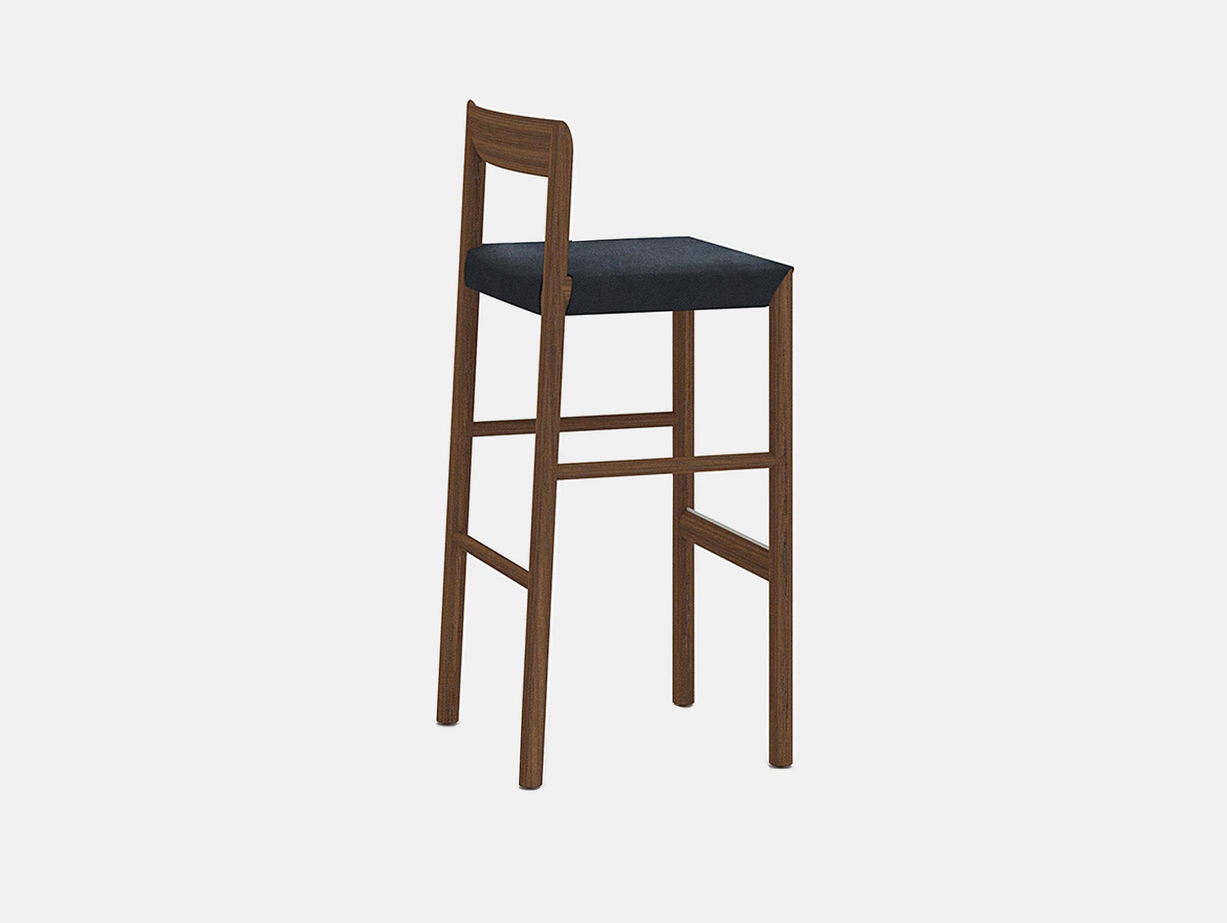 Bensen stax stool walnut stained toscano black