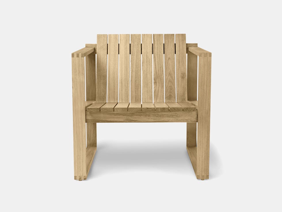 Carl hansen bodil kjaer bk11 untreated teak outdoor seat