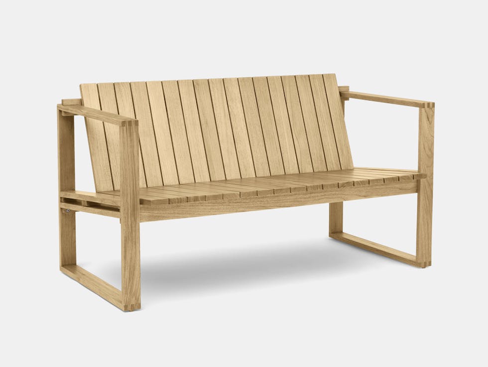 Carl hansen bodil kjaer bk12 lounge sofa teak outdoor