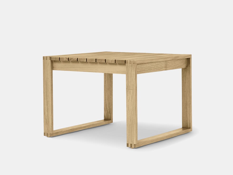 Carl hansen bodil kjaer bk16 side table teak outdoor