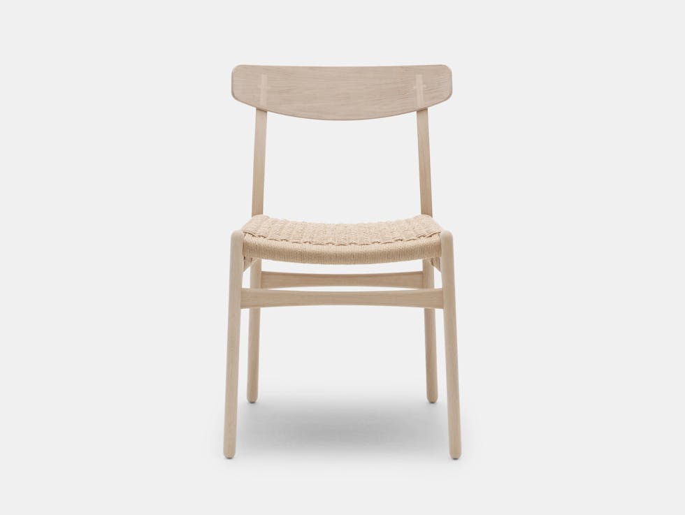 Carl Hansen Ch23 Chair Oak Soap Front Hans Wegner