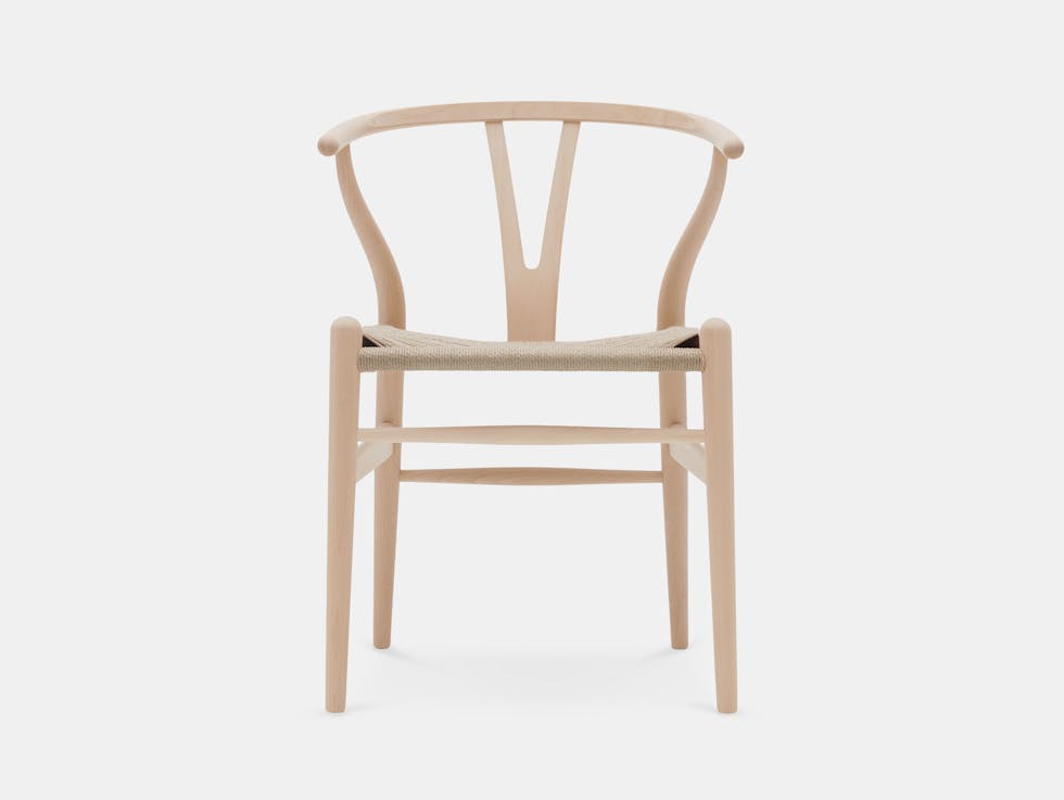 Carl Hansen CH24 Wishbone Chair Soaped Beech Hans Wegner