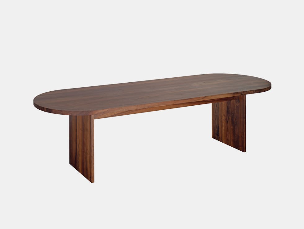 E15 Ashida Oval Table Walnut