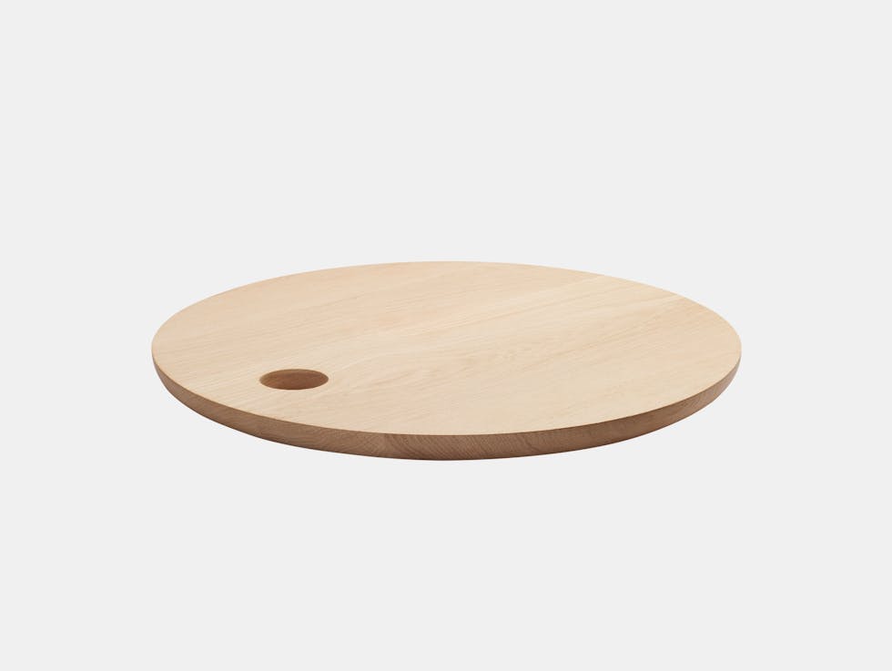 E15 Cut Cutting Board Round Oak Philipp Mainzer