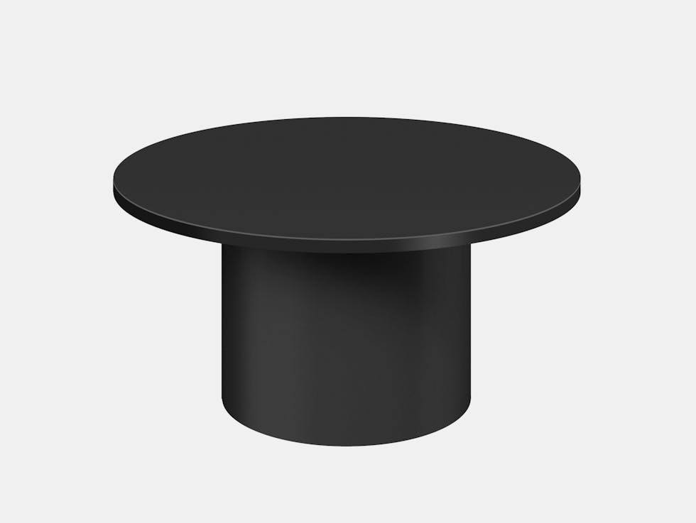 E15 enoki metal side table jet black low