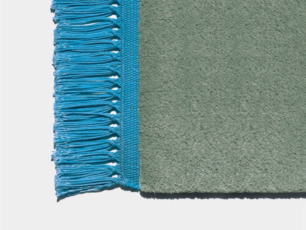 E15 Kavir Rug Pale Mint Turquoise Blue Philipp Mainzer Farah Ebrahimi