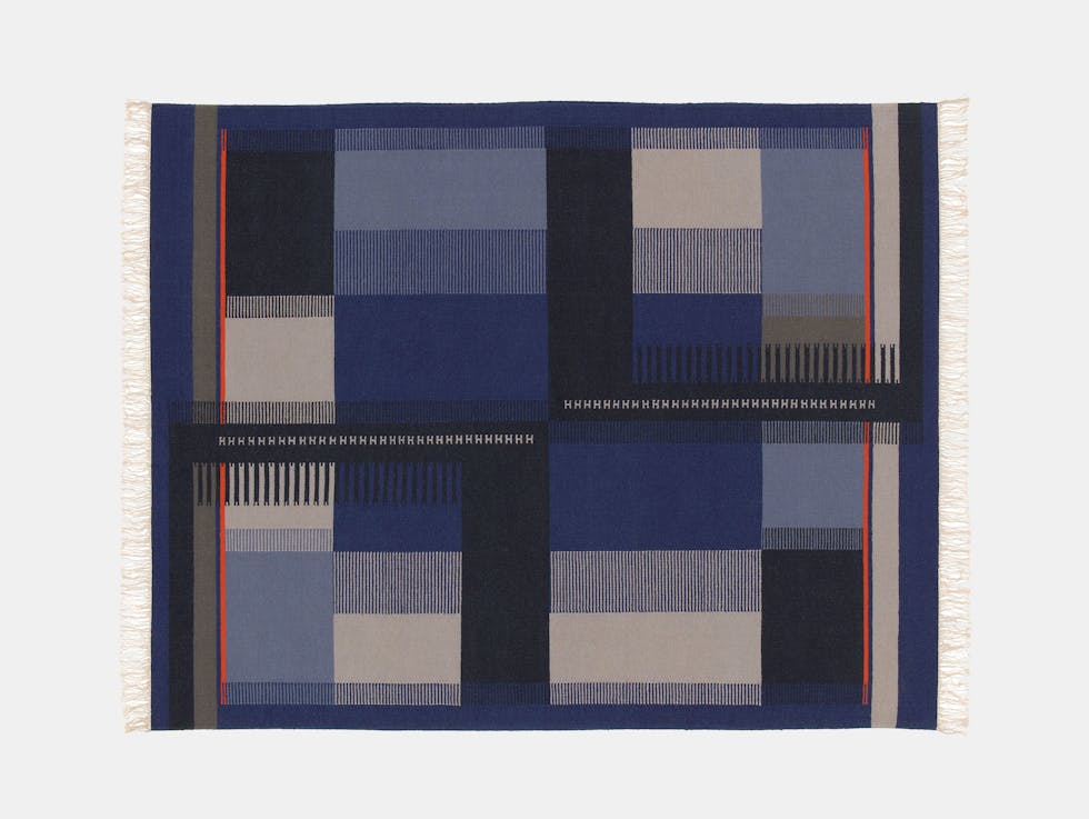 E15 Zet Kilim blue orange Richard Herre