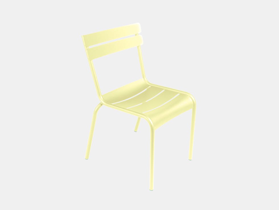 Fermob luxembourg chair frosted lemon