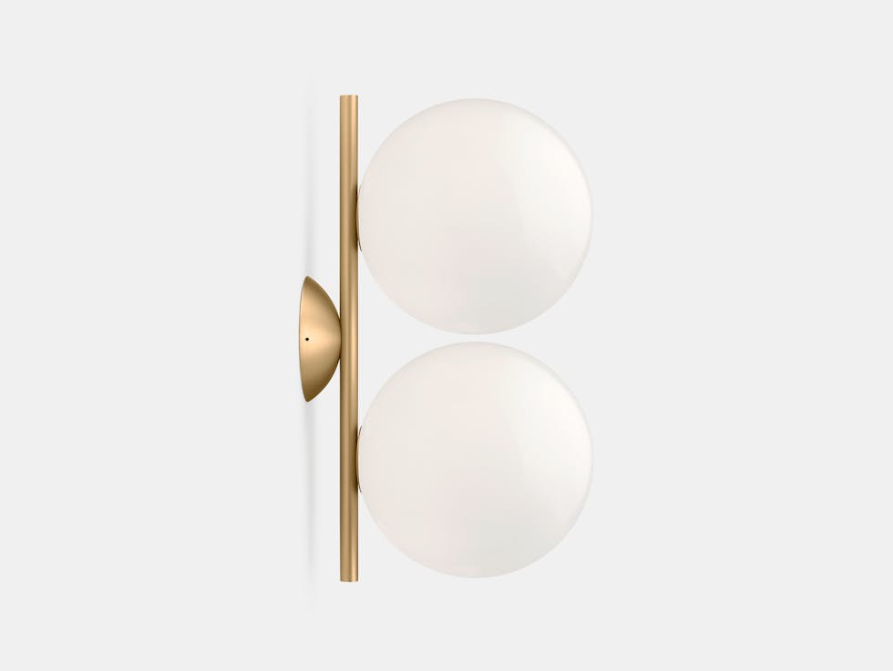 Flos IC CW double light brass anastassiades