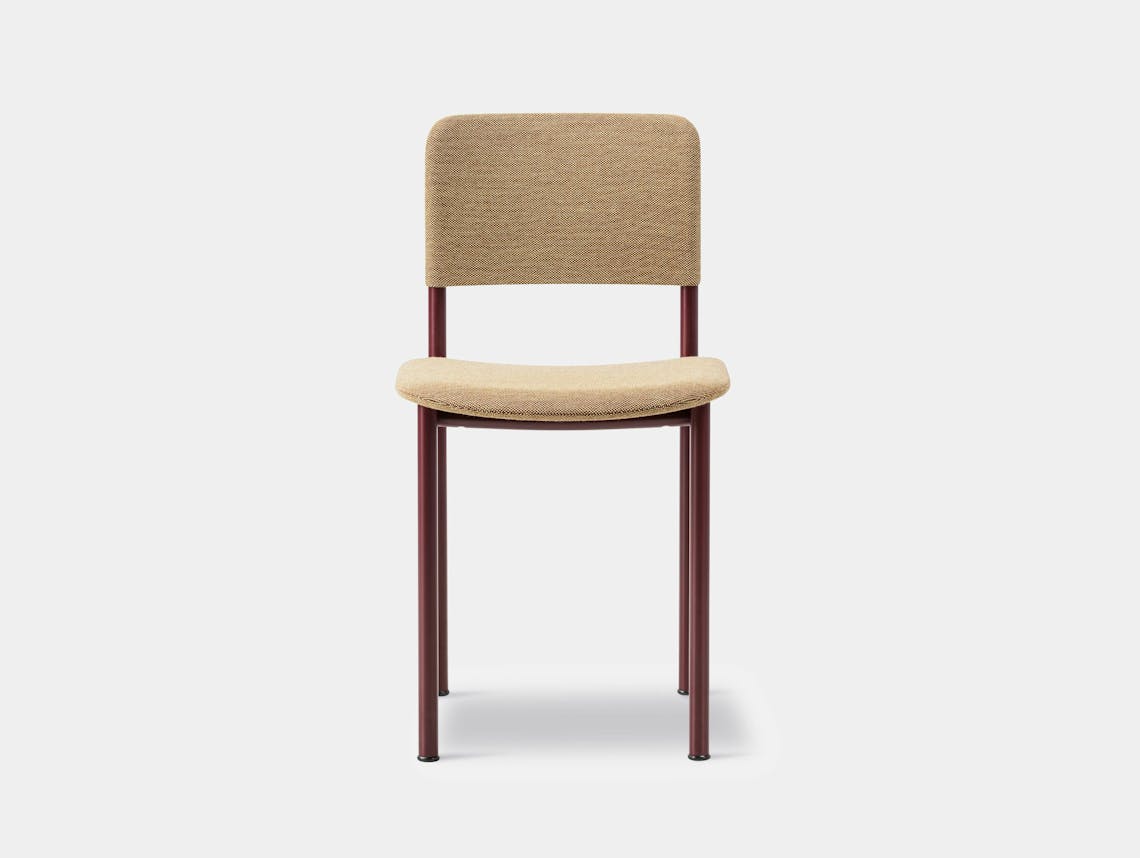 Fredericia barber osgerby plan chair 3414 bordeaux steelcut554