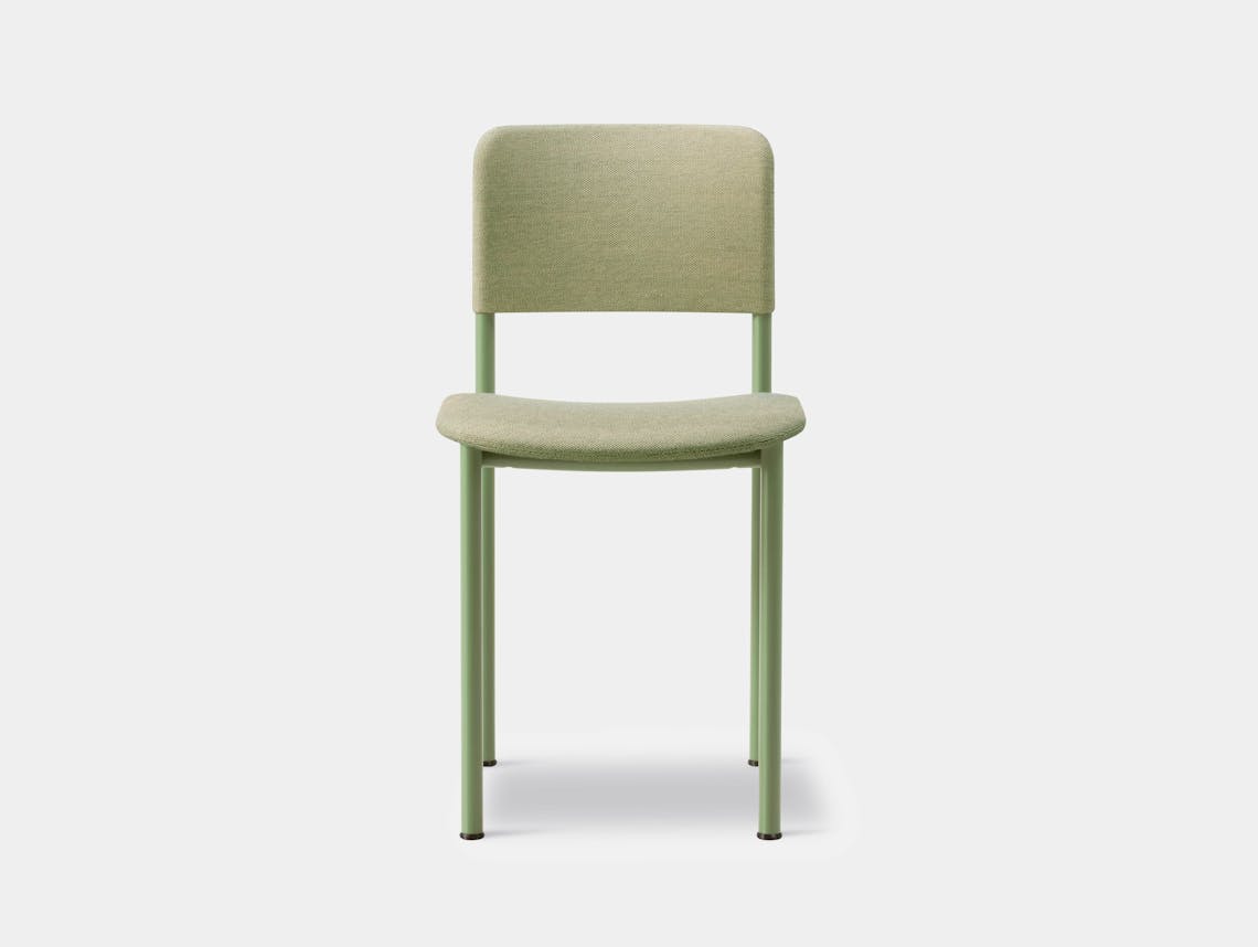 Fredericia barber osgerby plan chair 3414 modernist green steelcut924