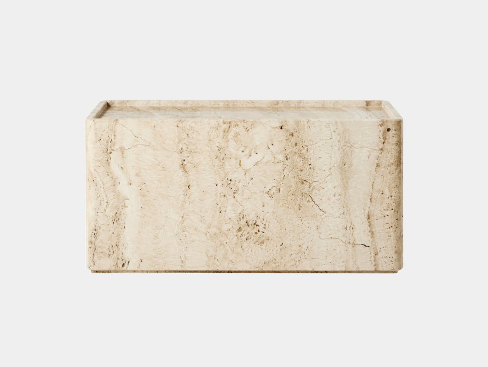 Gubi gamfratesi pietra table 80 neutral white travertine
