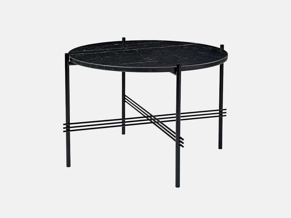 Gubi Ts Coffee Table 55 Black Black Marble Gam Fratesi