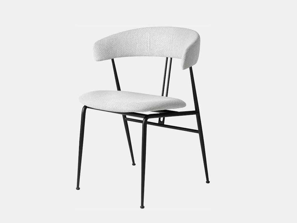 Gubi violin chair fully upholstered tempt 60152