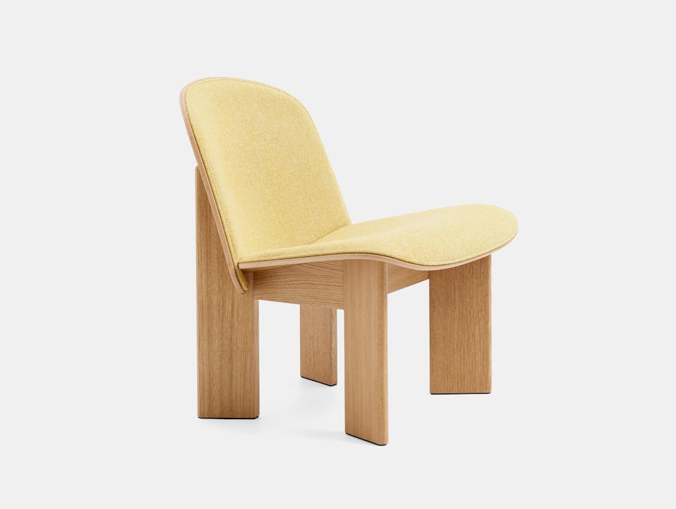 Hay andreas bergsaker chisel lounge chair oak hallingdal 407