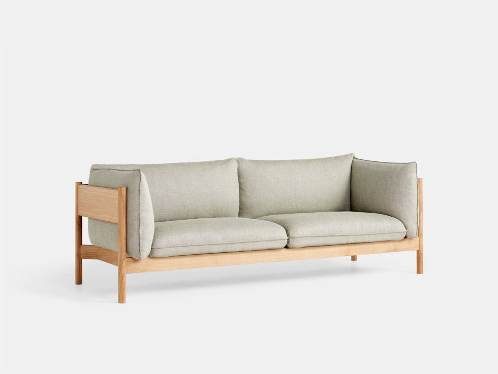 Hay arbour 3 seater sofa rewool 408 oak