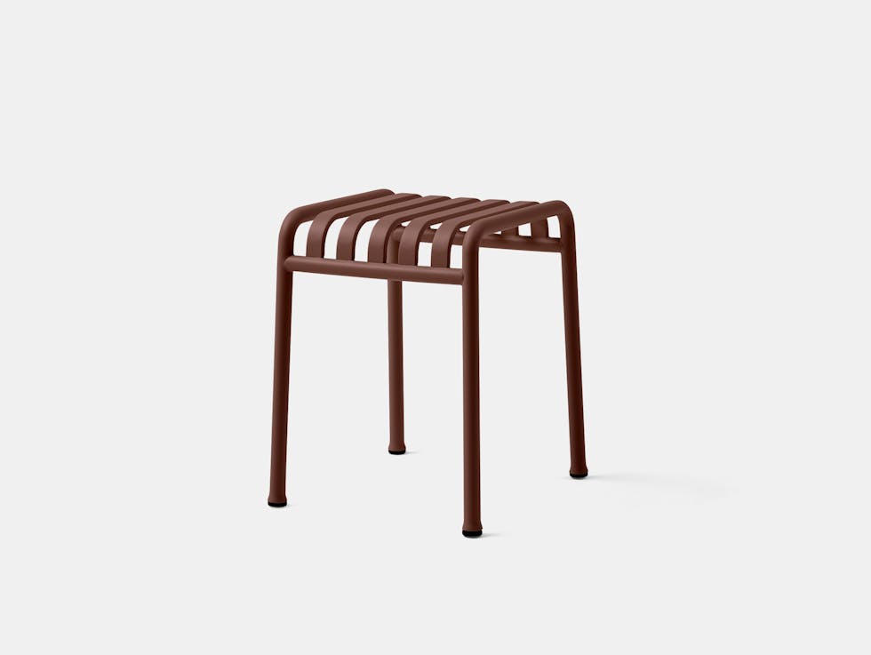 Hay ronan erwan bouroullec palissade low stool iron red