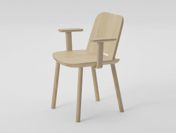 Maruni fugu chair ash with arms 2