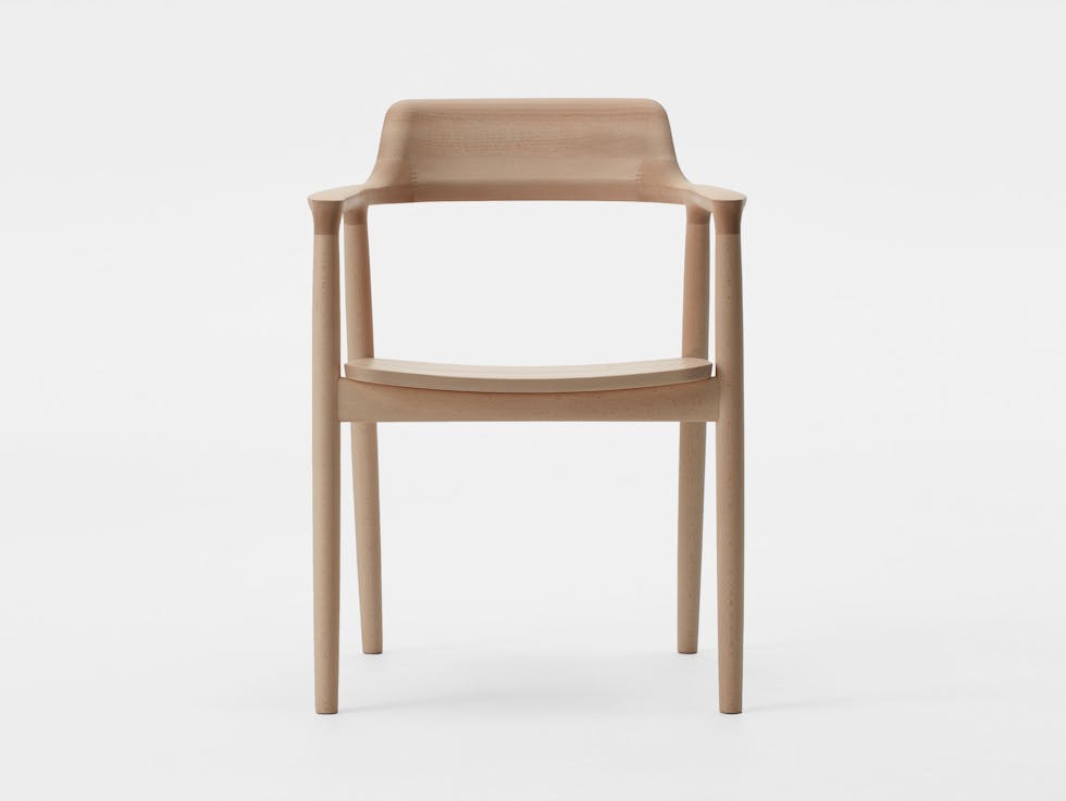 Maruni Hiroshima Armchair Beech Naoto Fukasawa