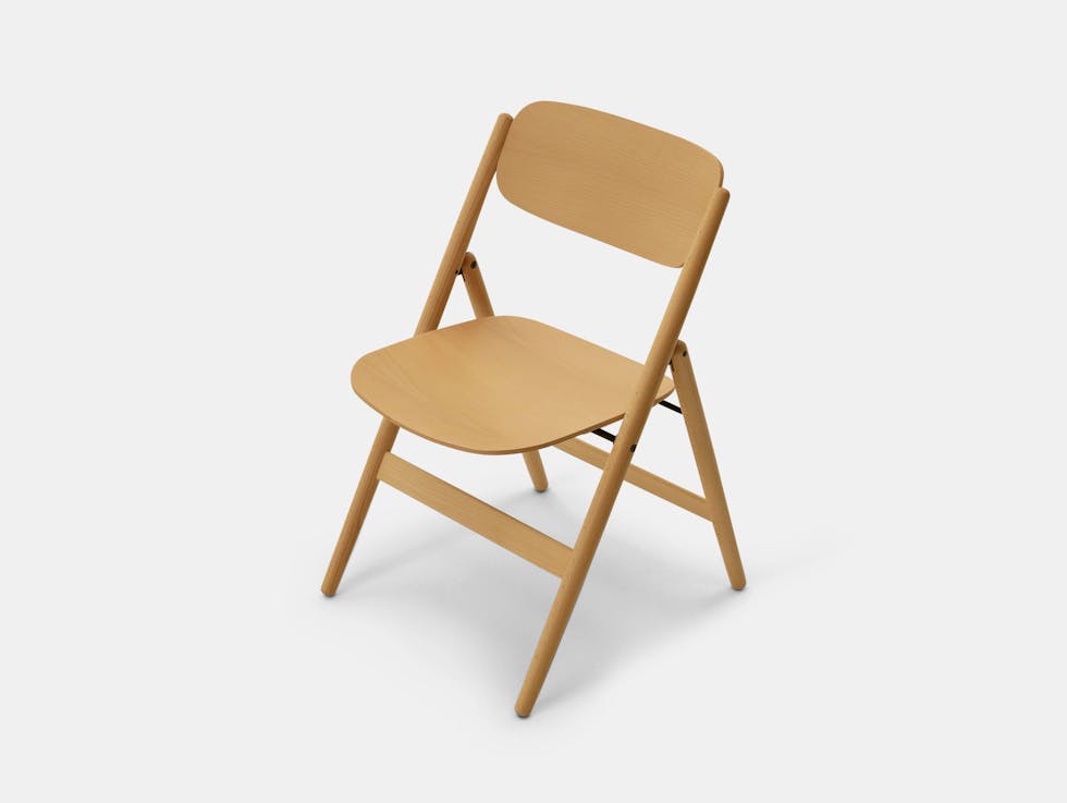 Maruni Hiroshima Folding Chair Beech Naoto Fukasawa