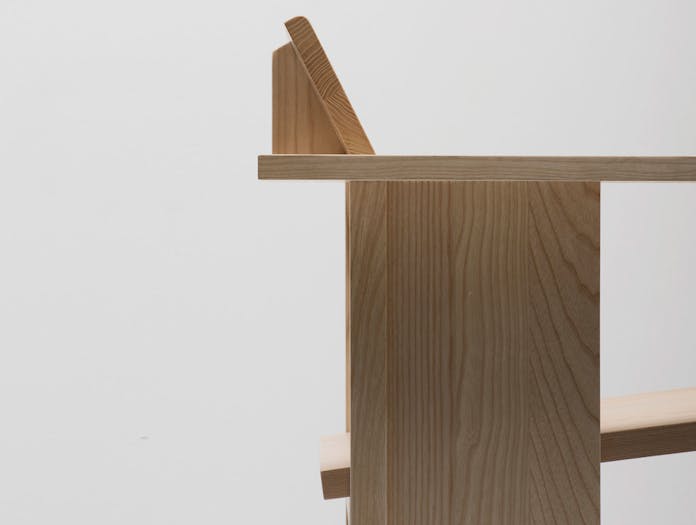 Mattiazzi Clerici 2 Seater Lounge Chair Natural Ash End Detail Konstantin Grcic