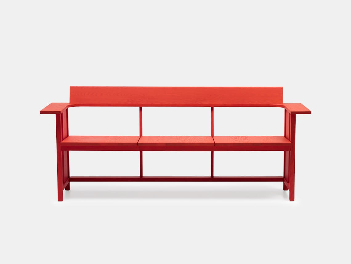 Mattiazzi Clerici Bench Red Ash Konstantin Grcic