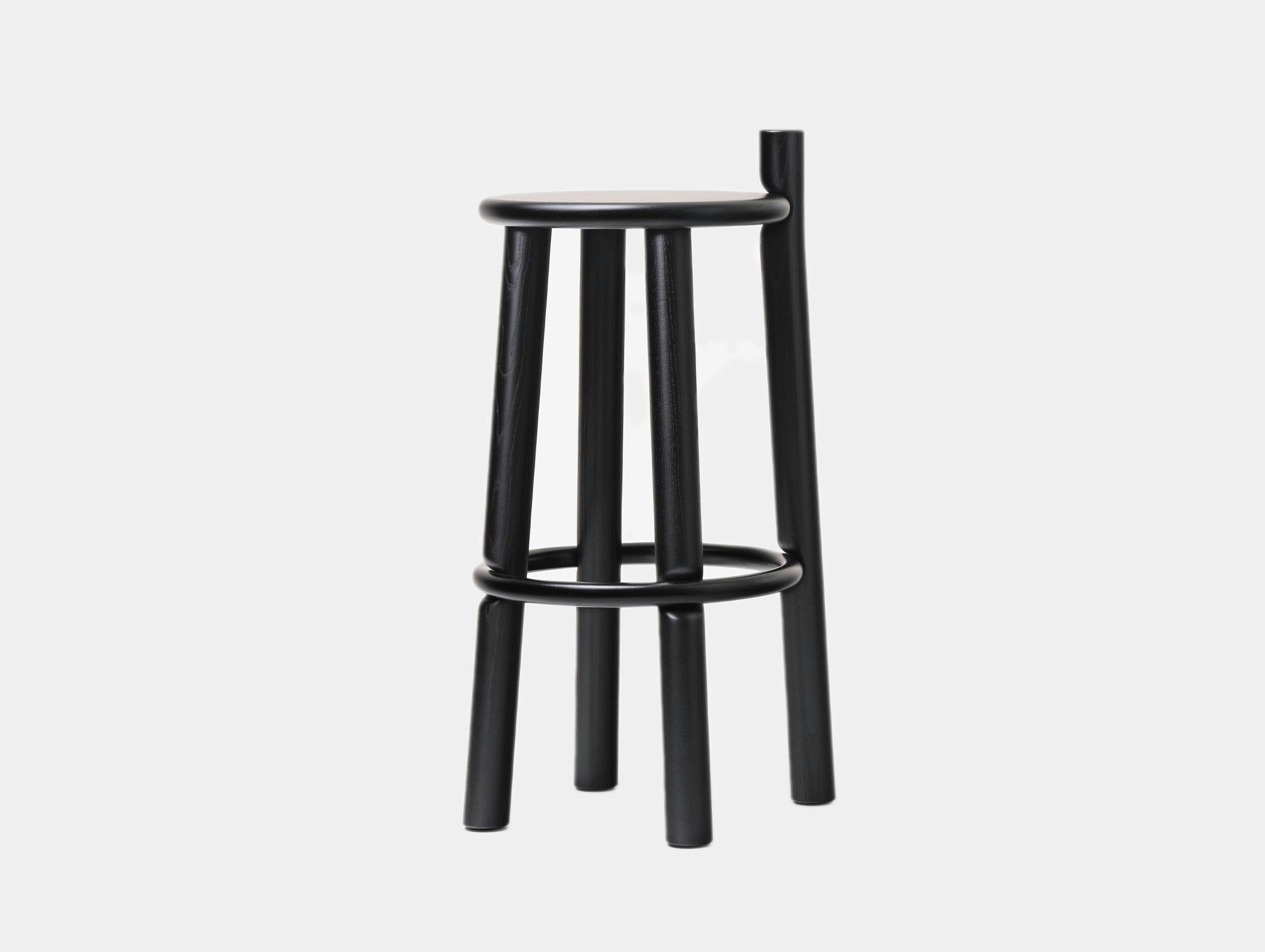 Mattiazzi dopo bar stool black ash