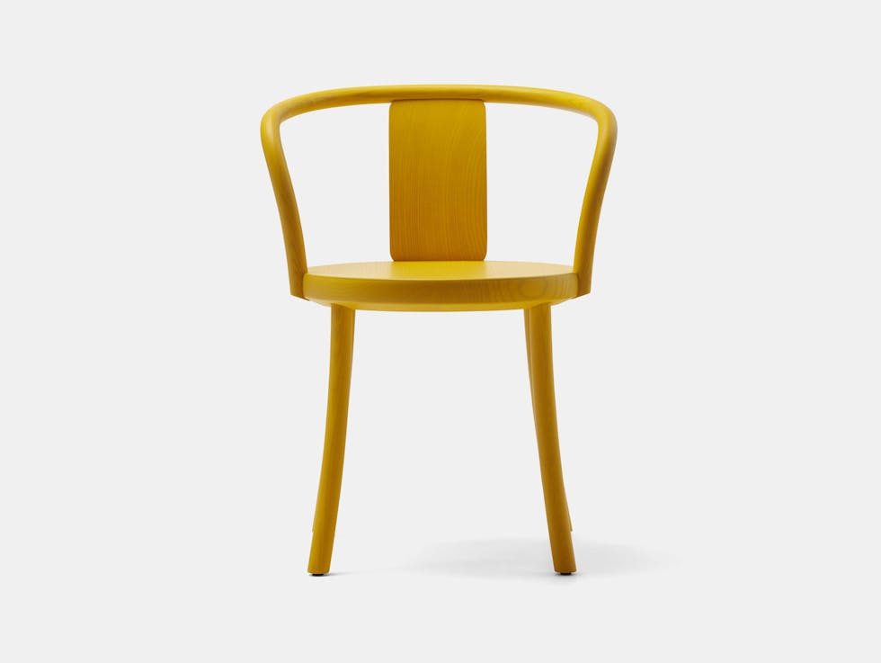 Mattiazzi jasper morrison zampa armchair yellow ash