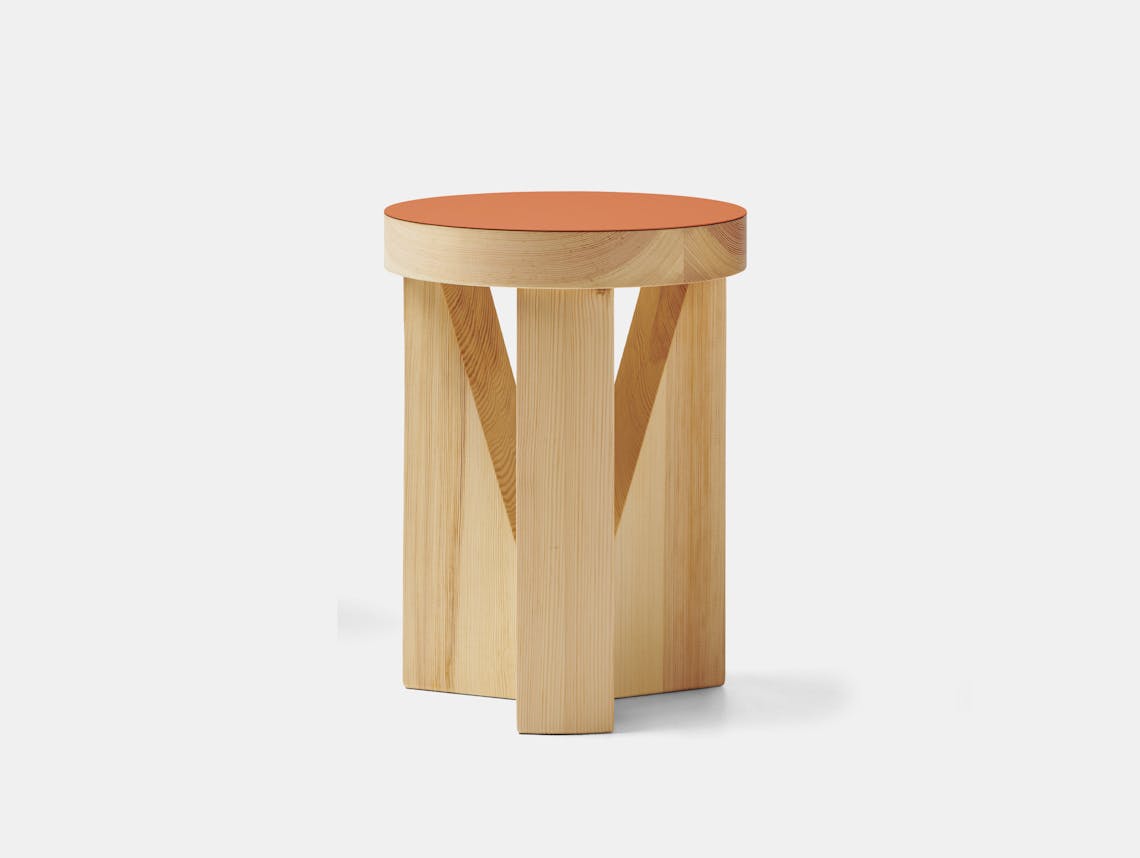 Mattiazzi konstantin grcic cugino stool soft orange blast