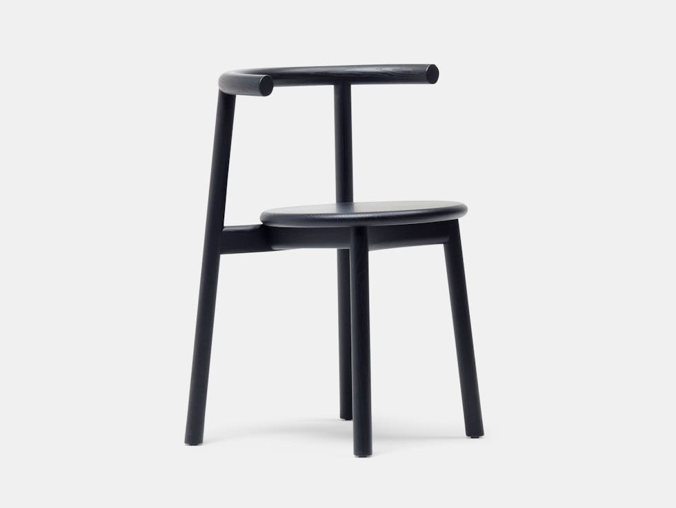 Mattiazzi Solo Chair Black Ash Studio Nitzan Cohen