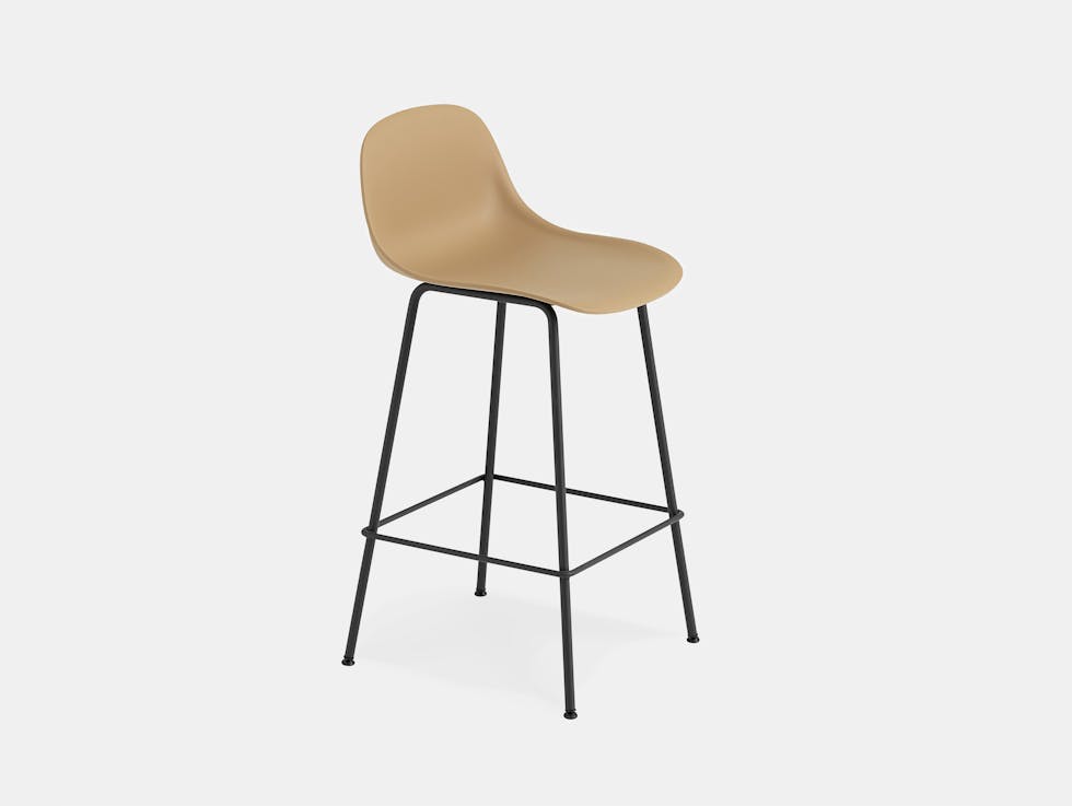 Fiber Bar Stool Tube Base, Backrest image