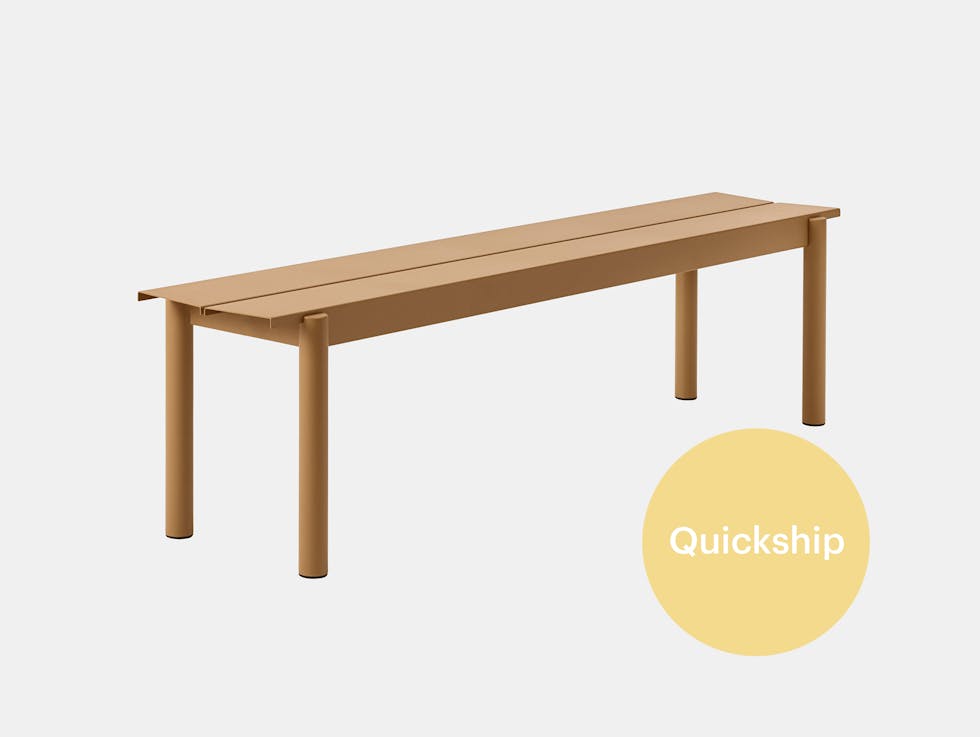 Linear Steel Outdoor Bench image