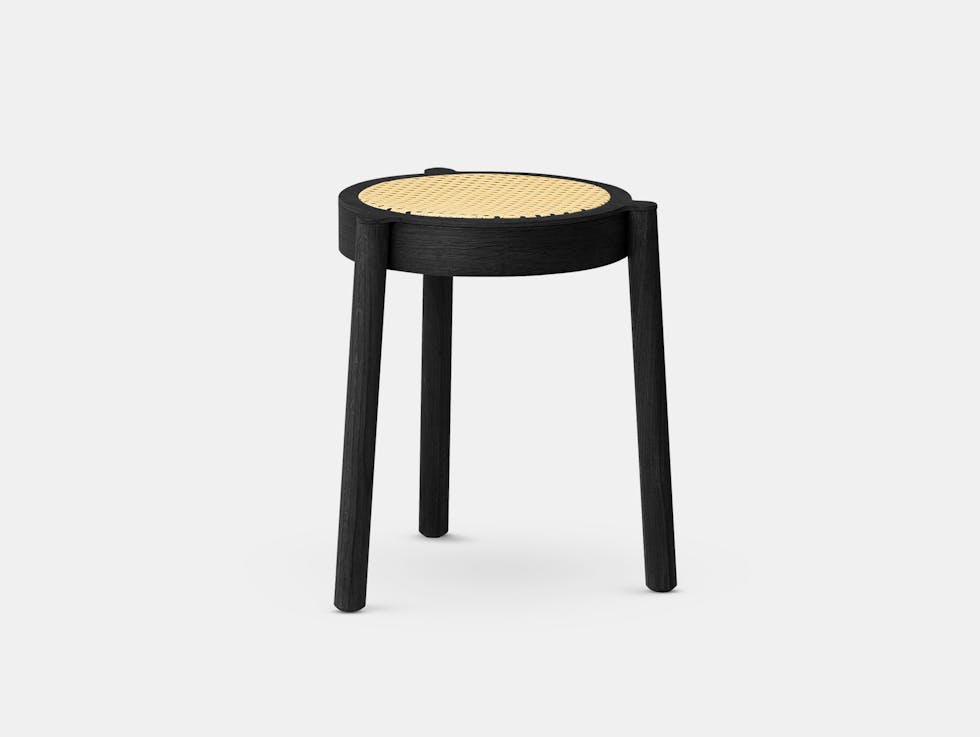 Northern Pal Stool black oak cane Sami Kallio