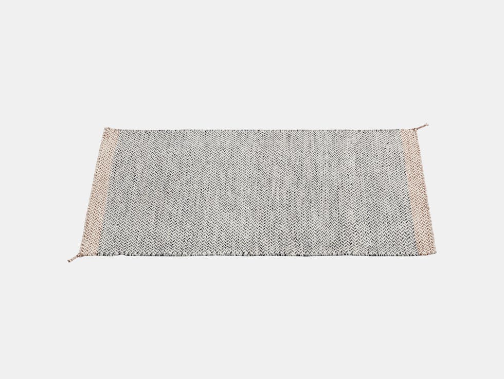 Ply Rug Black White 85X140 Med Res
