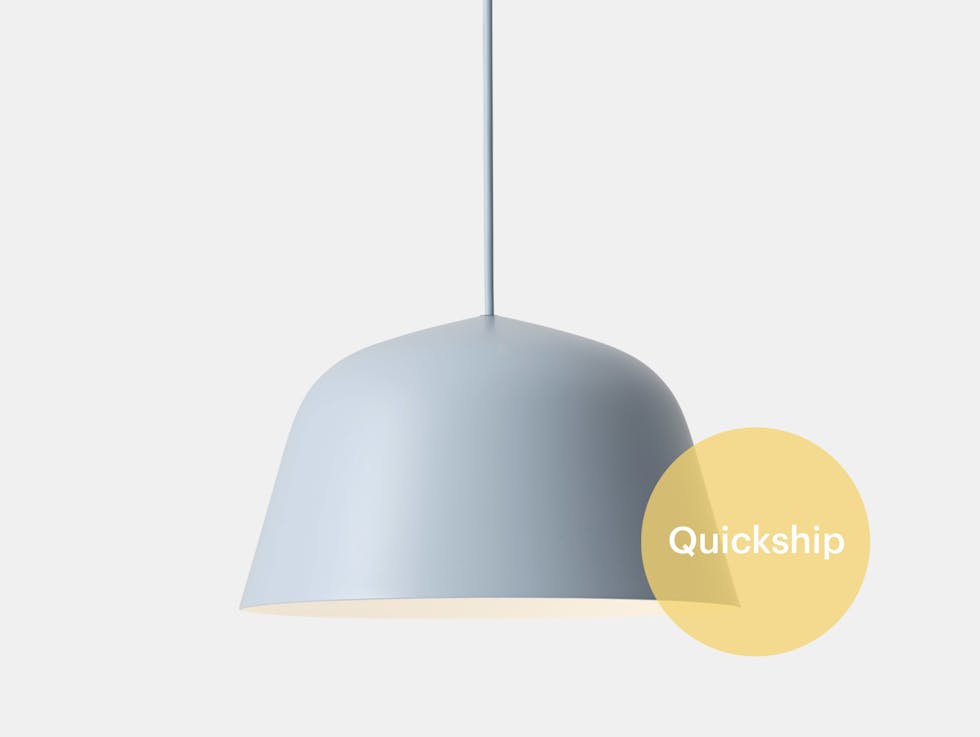 Quickhsip muuto ambit pendant light blue medium