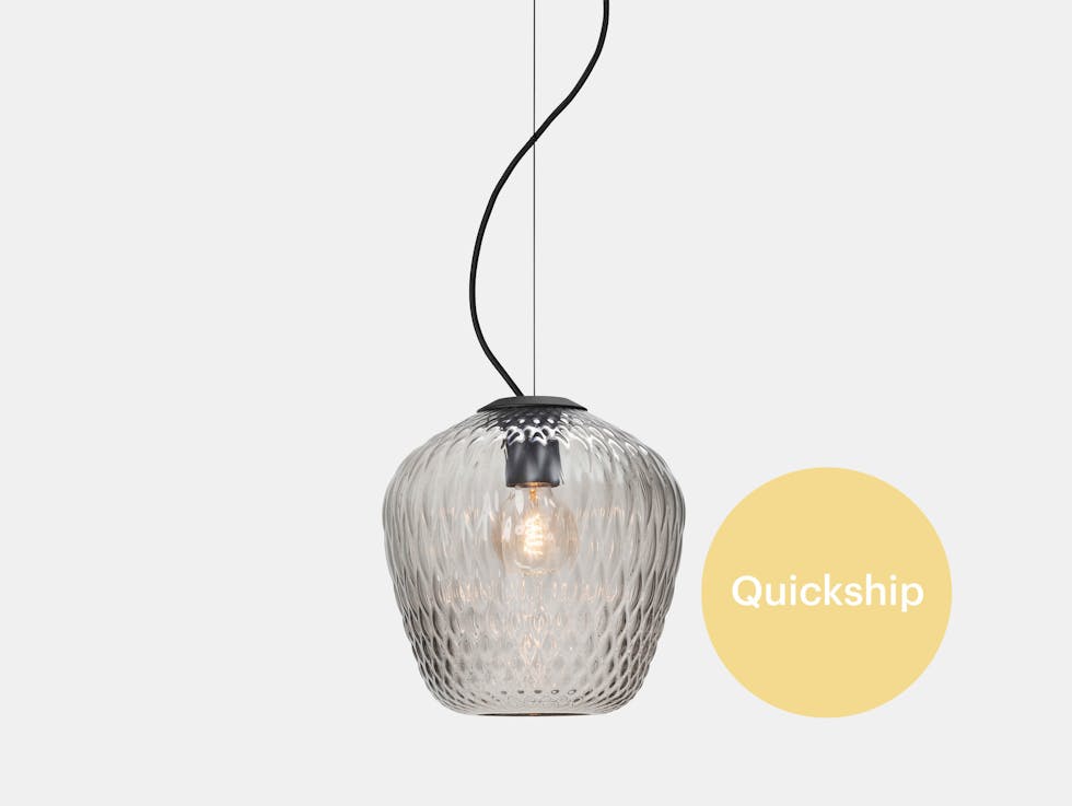 Quickship And Tradition Blown pendant lamp SW3 silver Samuel Wilkinson