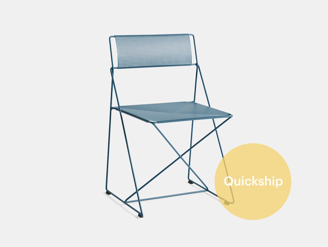 Quickship hay niels jorgen haugesenx line chair powder blue
