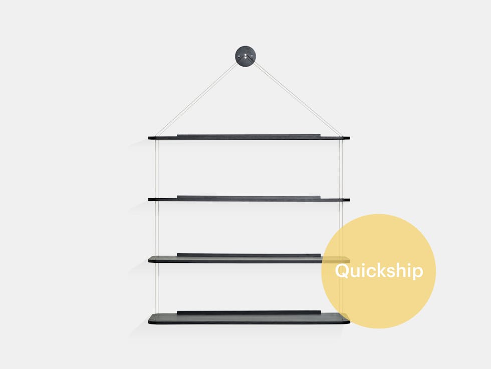 Quickship karakter achille pier giacomo castiglioni liberia pensile wire bookcase