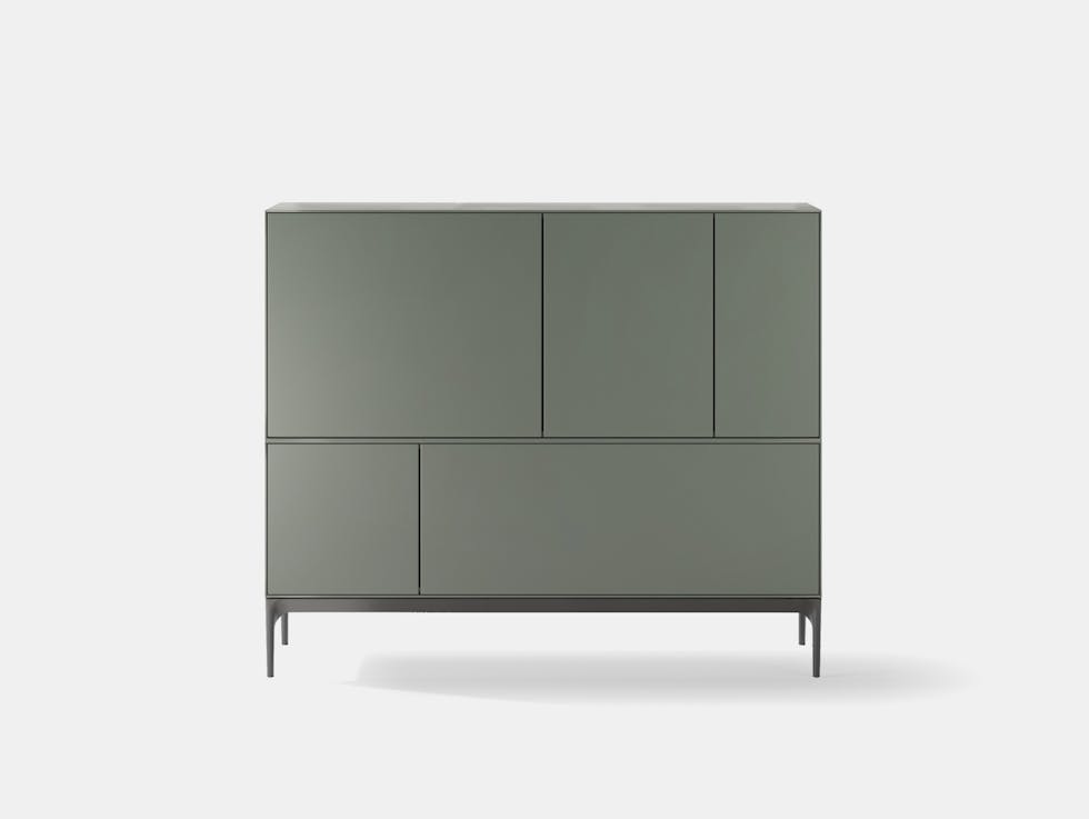 Treku ibon arrizabalaga lauki sideboard moss green frame graphite legs