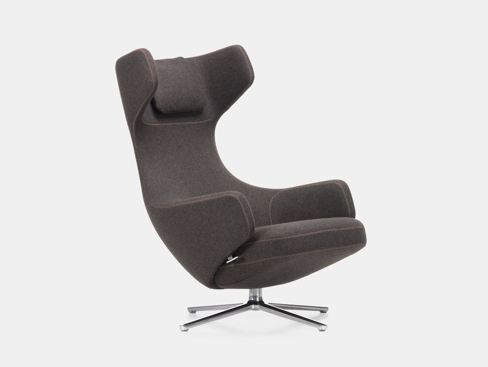 Vitra Grand Repos Lounge Chair Cosy Nutmeg Antonio Citterio