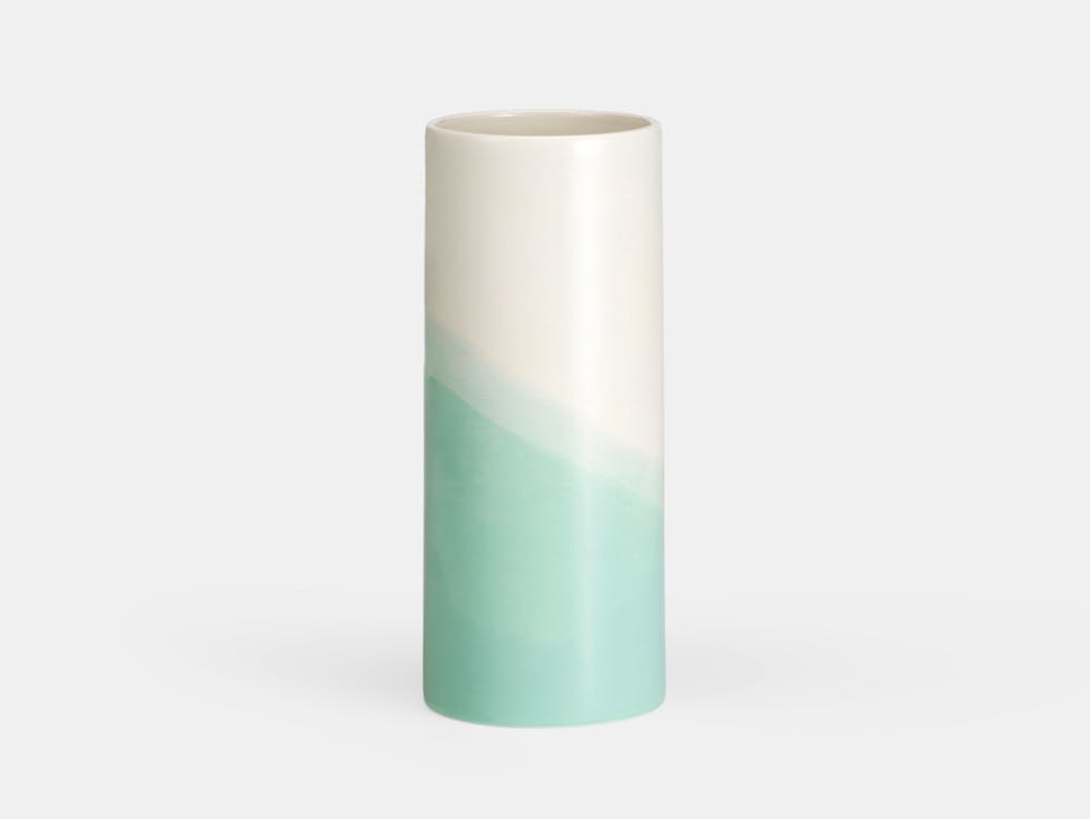 Vitra Herringbone Plain Vase Mint Raw Edges